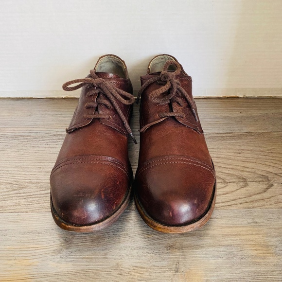 Frye, Mens Brown Captoe Oxfords,11D. main image 4